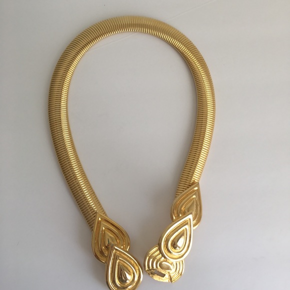 Accessocraft NYC 1970s Gold Stretchy Belt size S/M - Picture 8 of 8